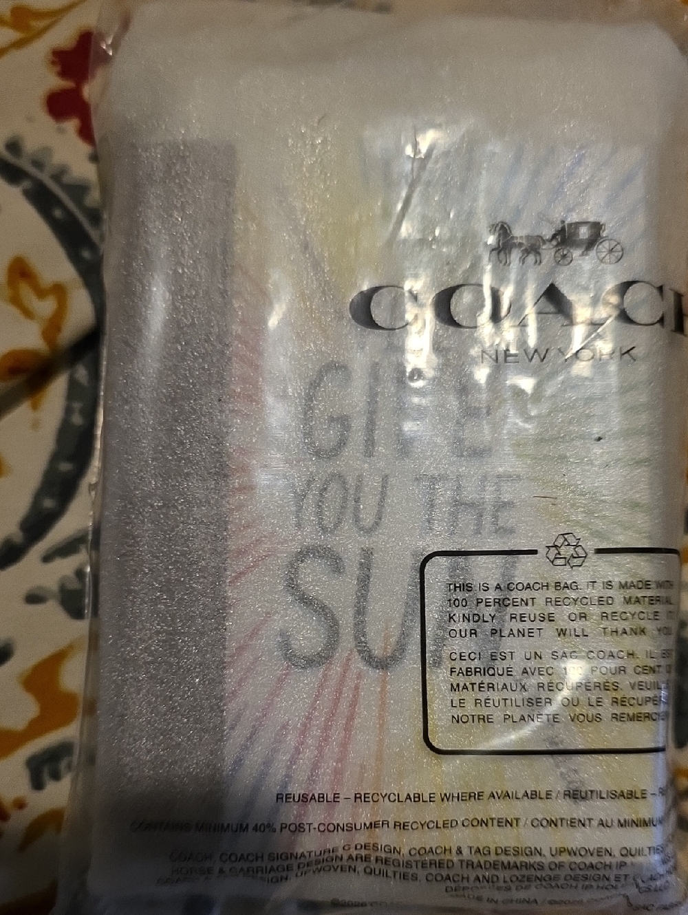 Coach I'll Give You The Sun Bag Charm NWT